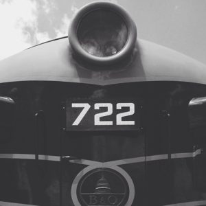 Posted June 1, 2014 at NC Transportation Museum - B&O locomotive 722 all up in your business