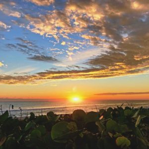 Posted November 26, 2017 at Melbourne Beach, FL - Sunrise over Melbourne Beach