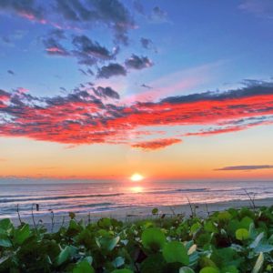 Posted May 30, 2018 at Melbourne Beach, FL - “From the rising of the sun unto the going down of the same, the Lord's name is to be praised.” Psalms 113:3 KJV