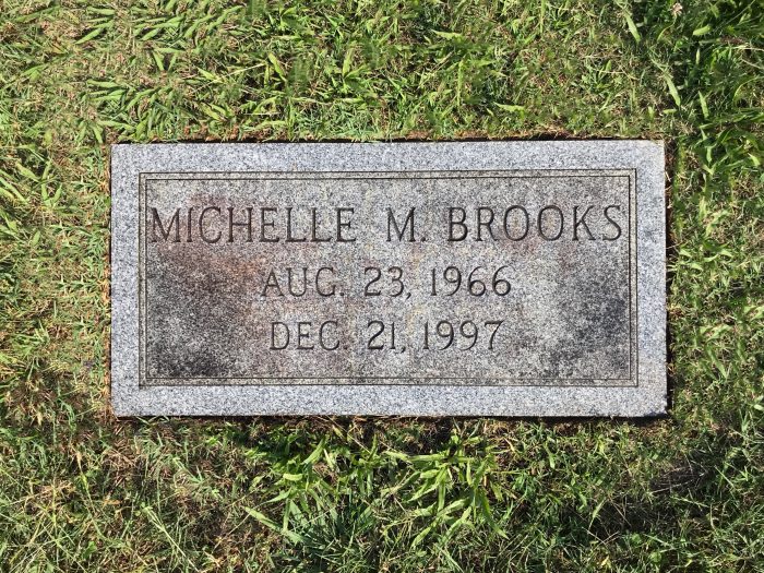 Michelle Brooks' headstone