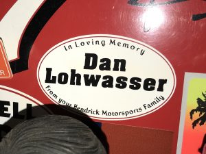 Dan Lohwasser's tribute decal on my toolbox